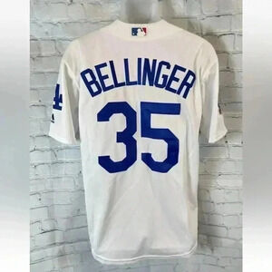 AUTHENTIC MAJESTIC Sz S CODY BELLINGER LOS ANGELES DODGERS FLEX‎ BASEBALL Jersey
